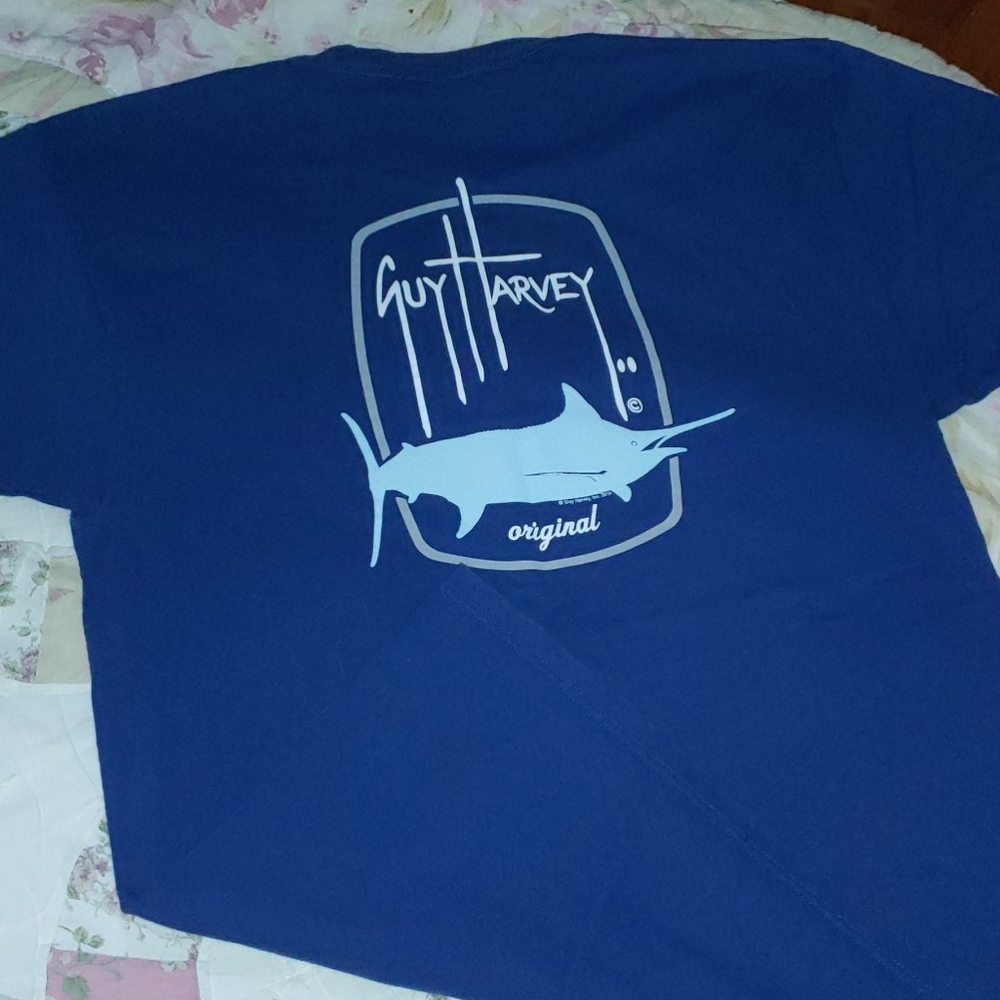 Guy Harvey Classic Fit T Shirt w Logo front&back